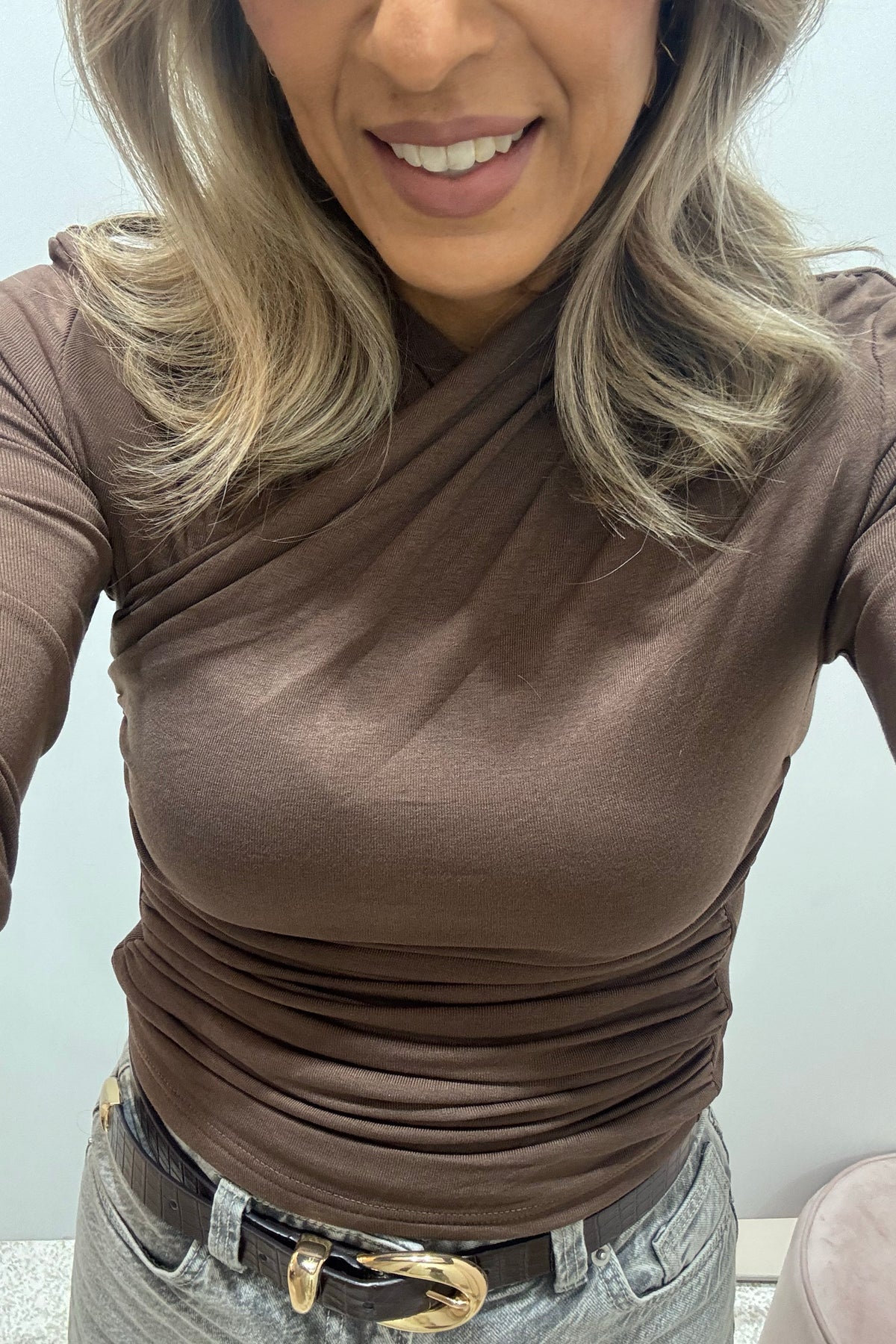 Madison The Label Adalia Top | Espresso