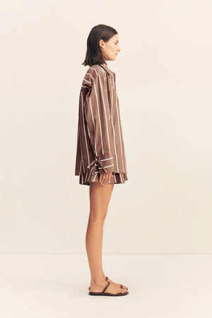 Shona Joy Spencer Shirt | Cafe Au Lait