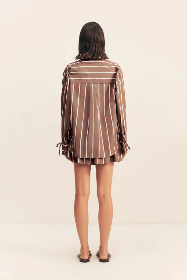 Shona Joy Spencer Shirt | Cafe Au Lait