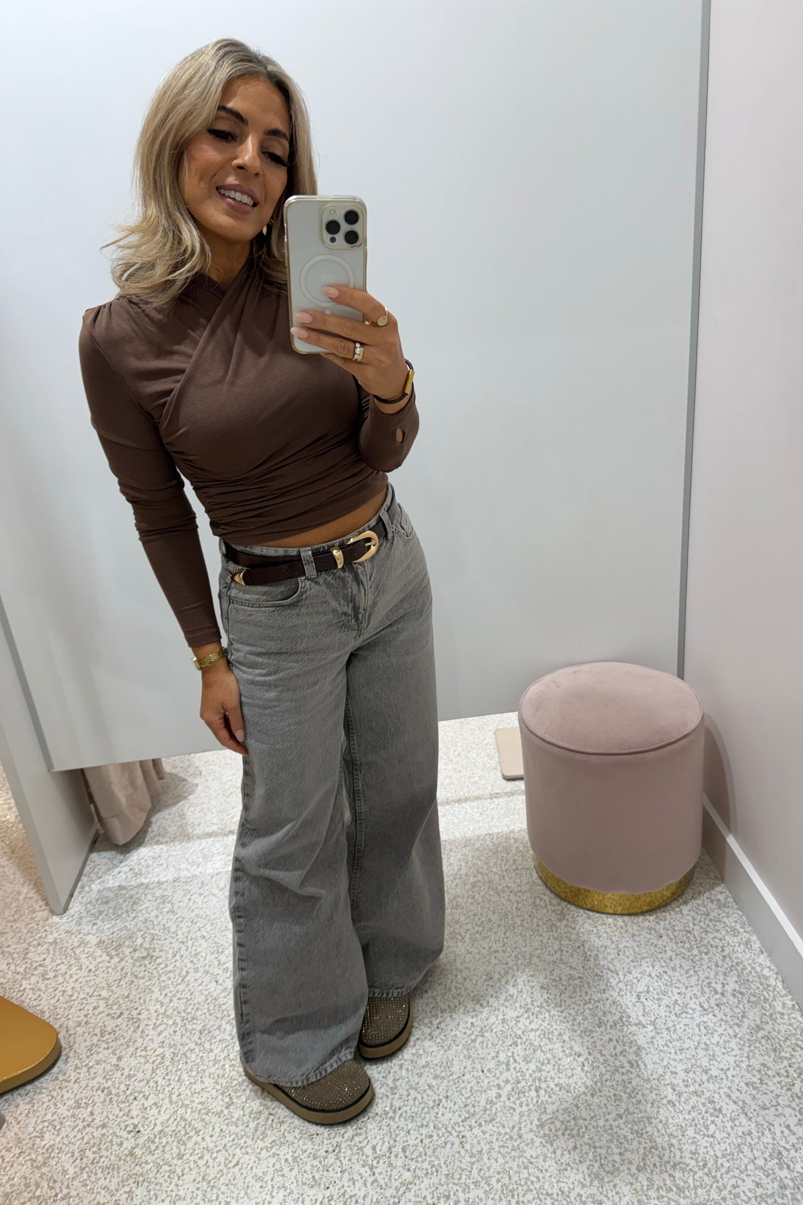 Madison The Label Adalia Top | Espresso