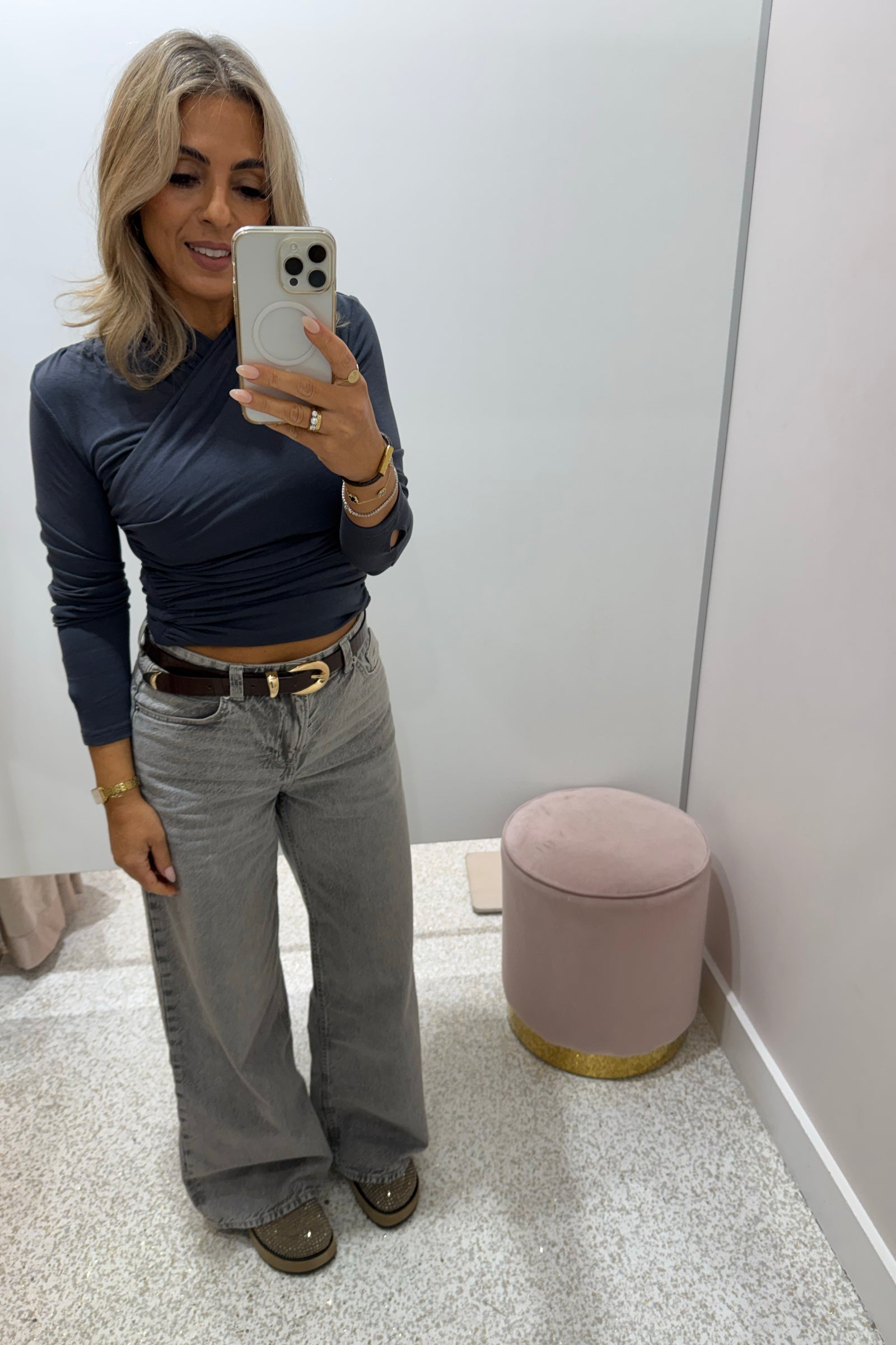 Madison The Label Adalia Top | Slate