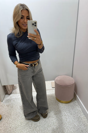 Madison The Label Adalia Top | Slate