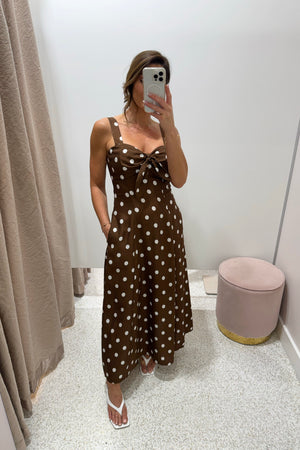 Chosen By Fifi & Annie An Evening In Paris Midi Dress | Polka Dot