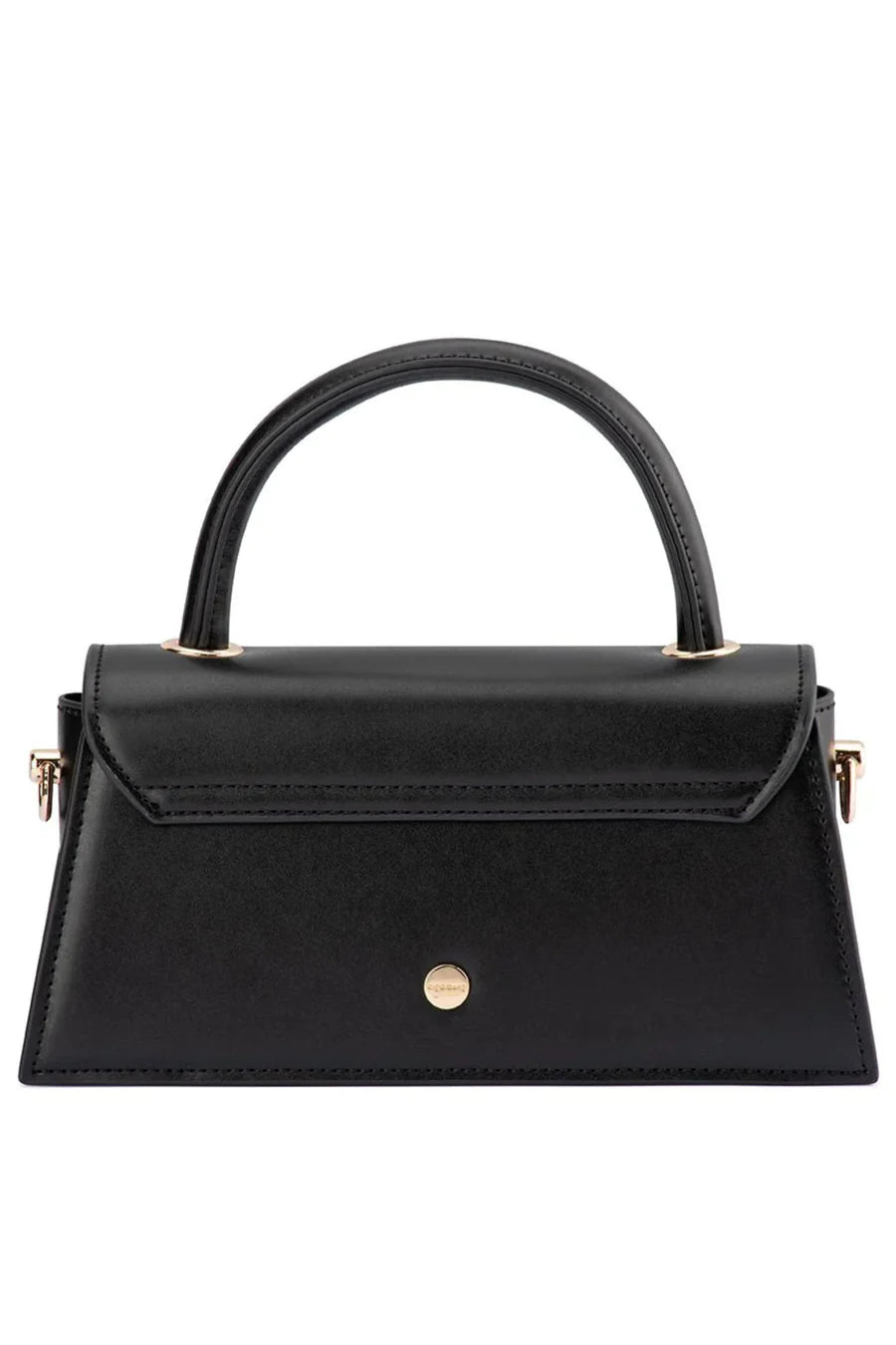 Olga Berg The Hailey Top Handle Clutch Bag | Black