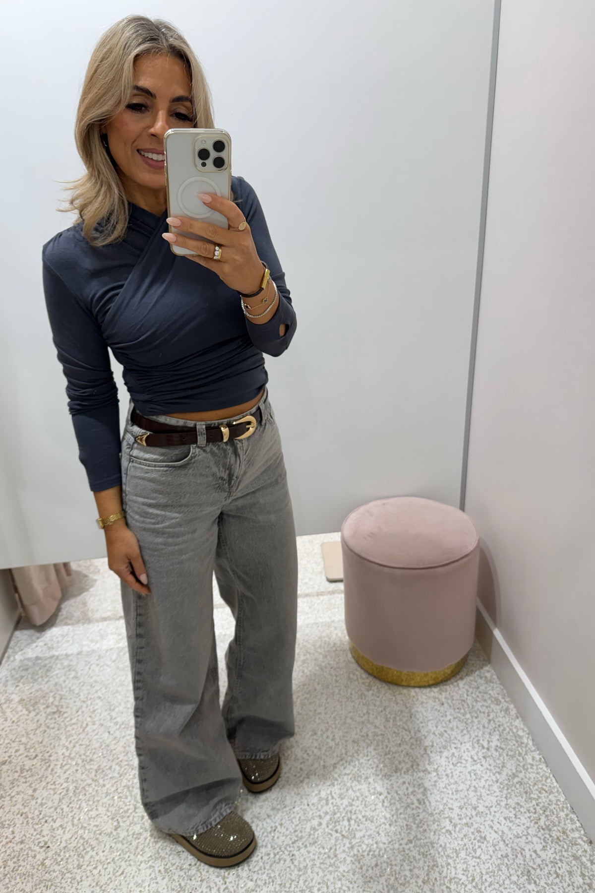 Madison The Label Adalia Top | Slate