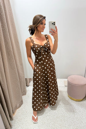Chosen By Fifi & Annie An Evening In Paris Midi Dress | Polka Dot