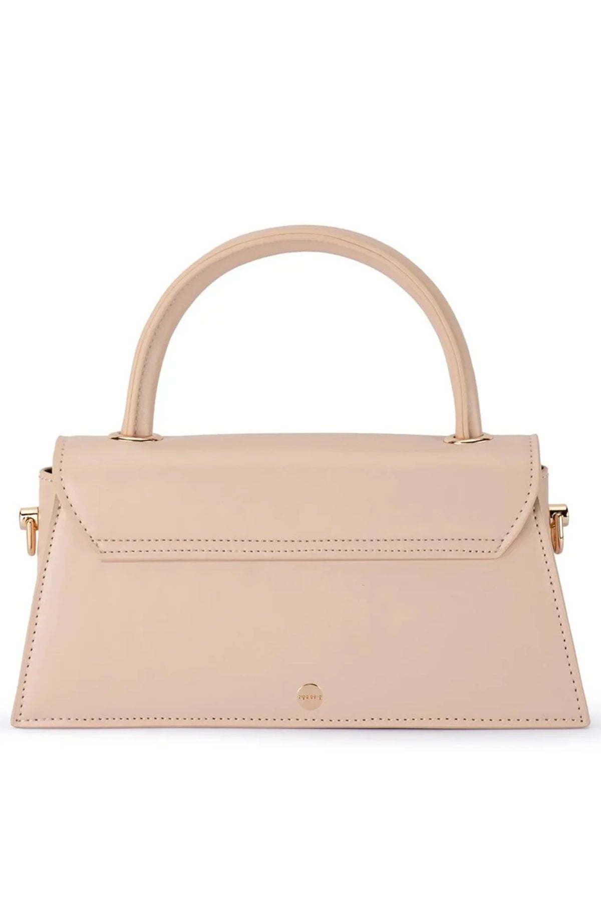 Olga Berg The Hailey Top Handle Clutch Bag | Natural