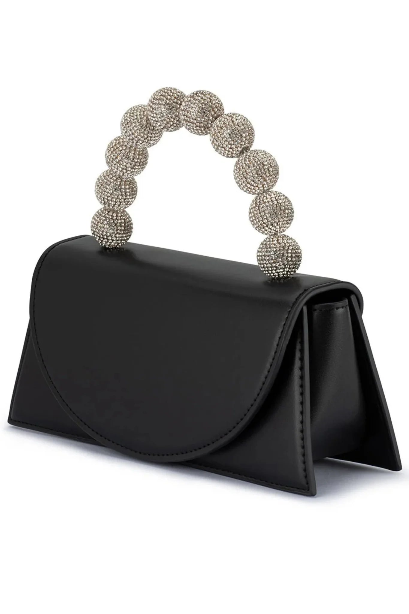 Olga Berg The Gianna Top Handle Clutch | Black