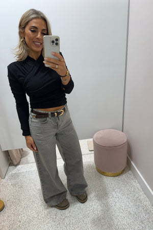 Madison The Label Adalia Top | Black