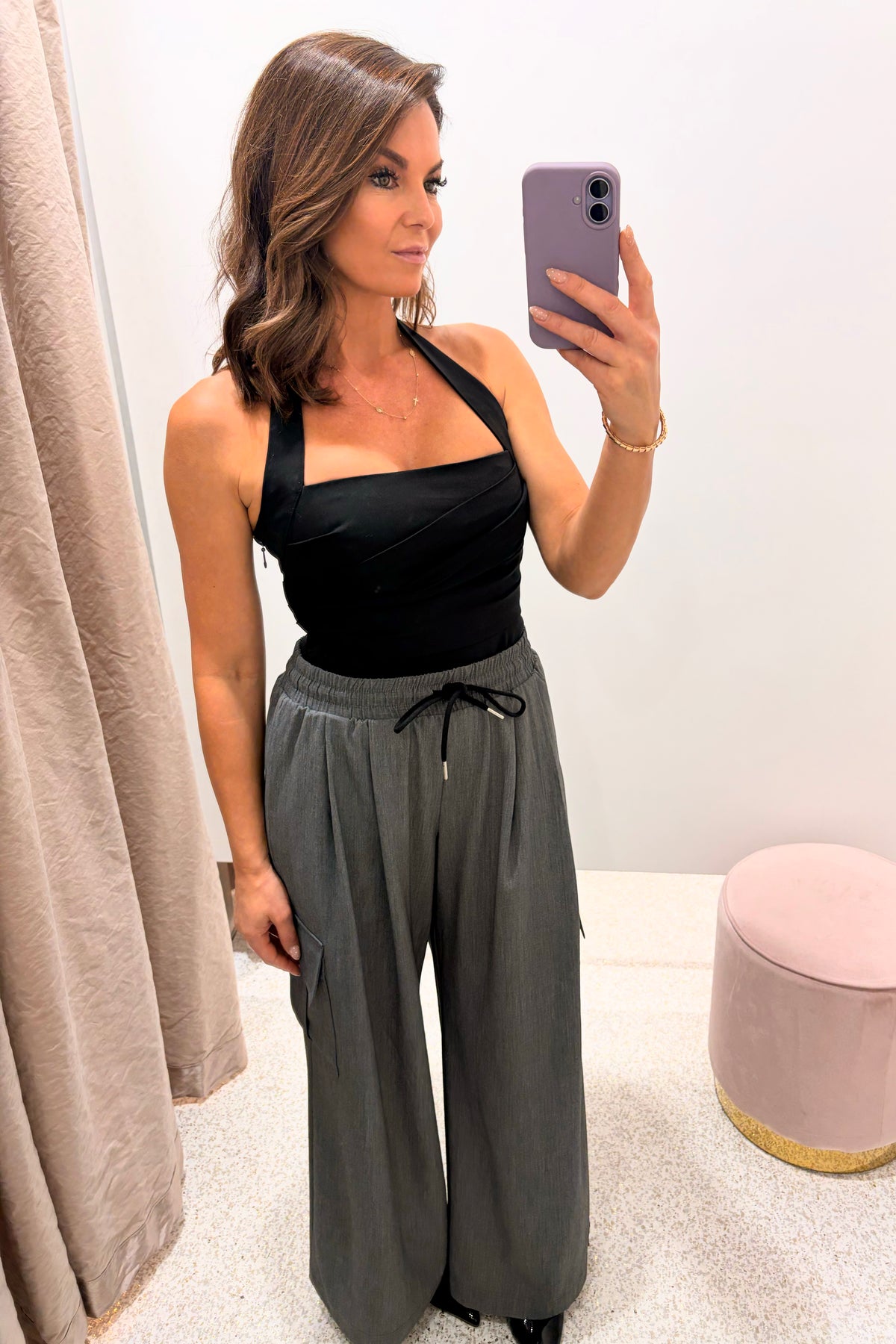 Ena Pelly Maya Utility Pant | Charcoal