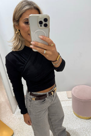 Madison The Label Adalia Top | Black