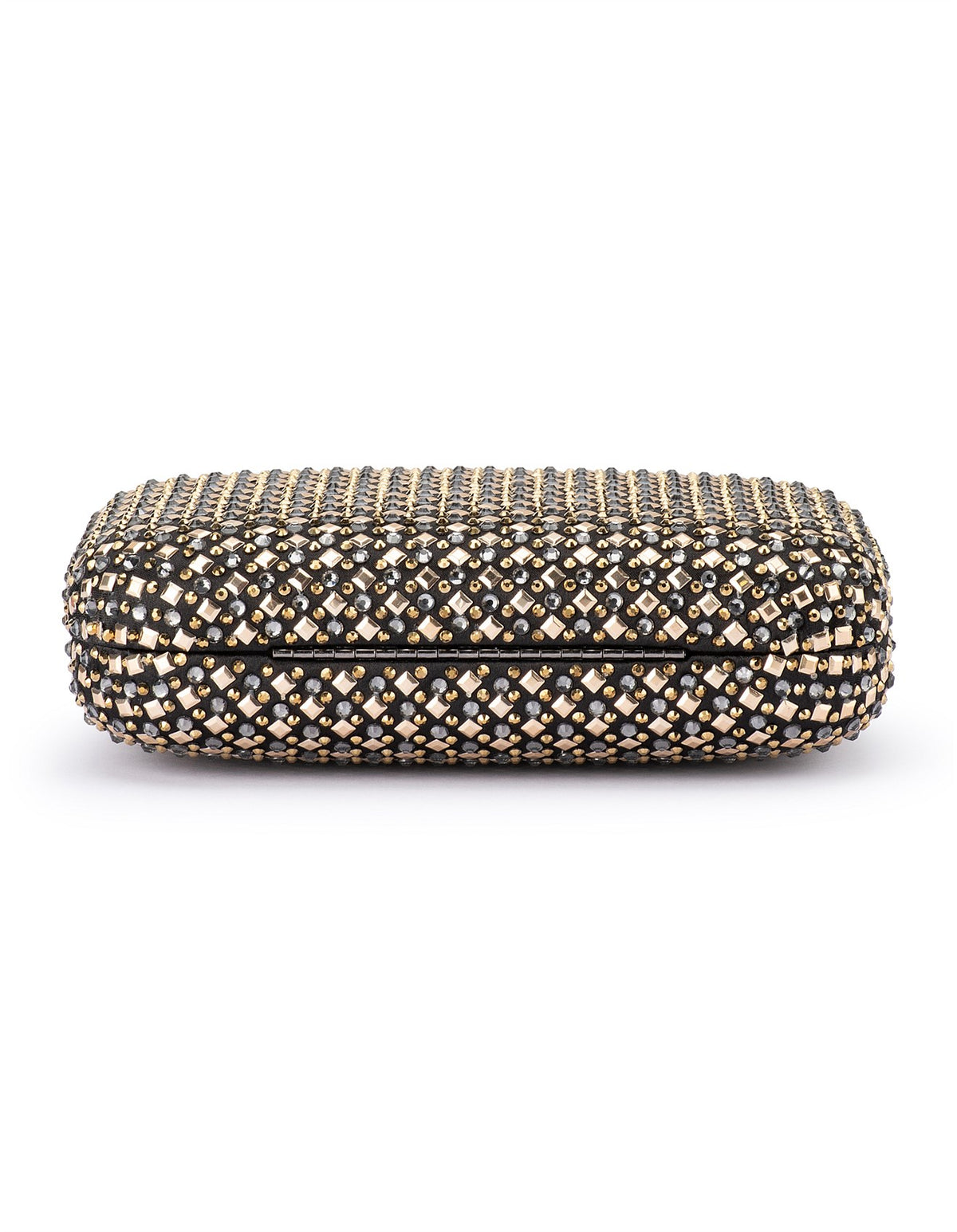 Olga Berg The Ellen Hotfix Clutch Bag | Metallic