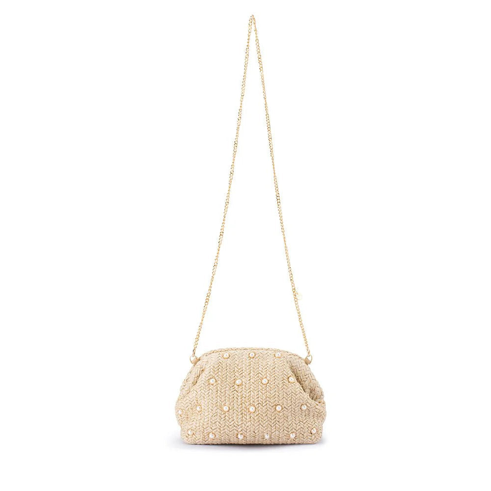 Olga Berg The Kaia Clutch Bag | Natural