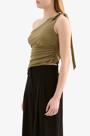 Nude Lucy Fiora Mesh Top | Deep Olive