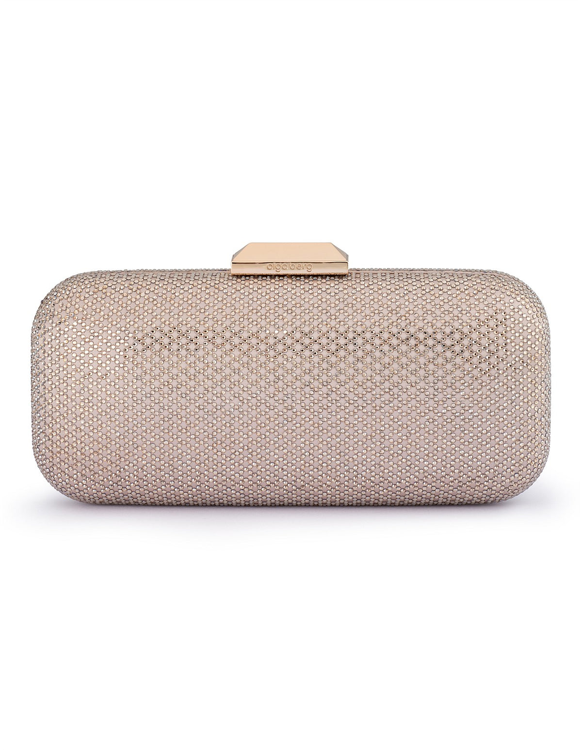 Olga Berg The Edie Clutch Bag | Champagne