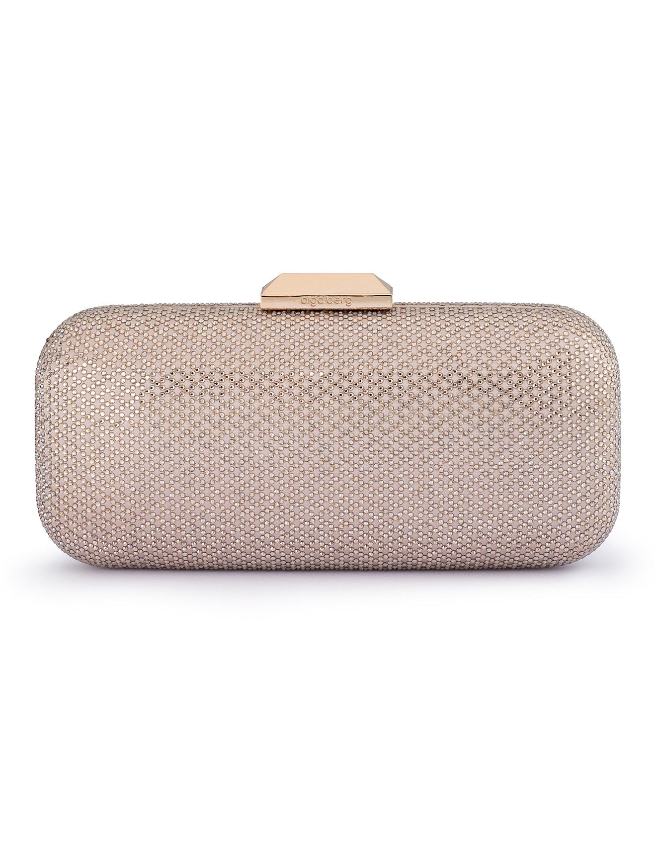 Olga Berg The Edie Clutch Bag | Champagne