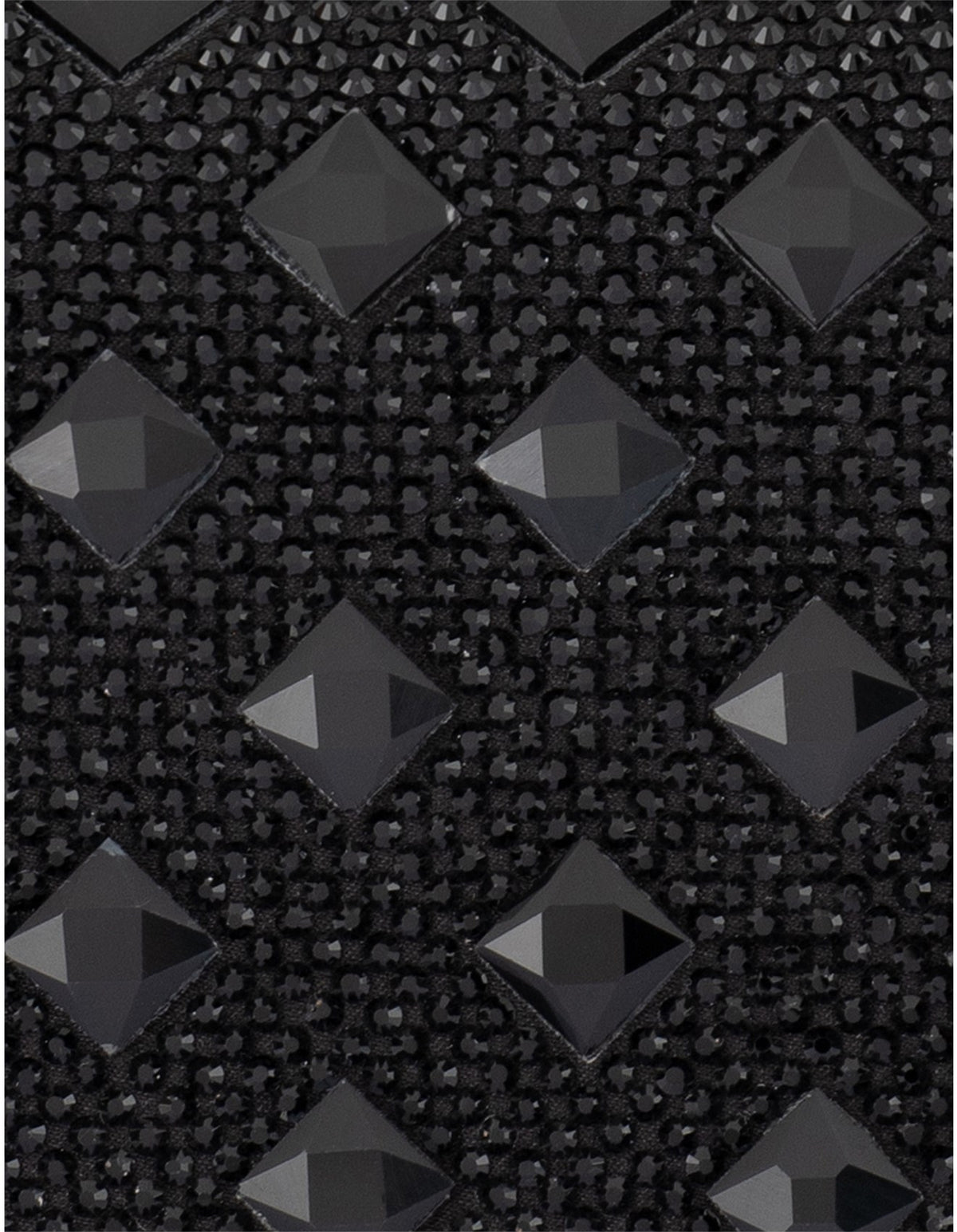 Olga Berg The Bridget Crystal Clutch Bag | Black