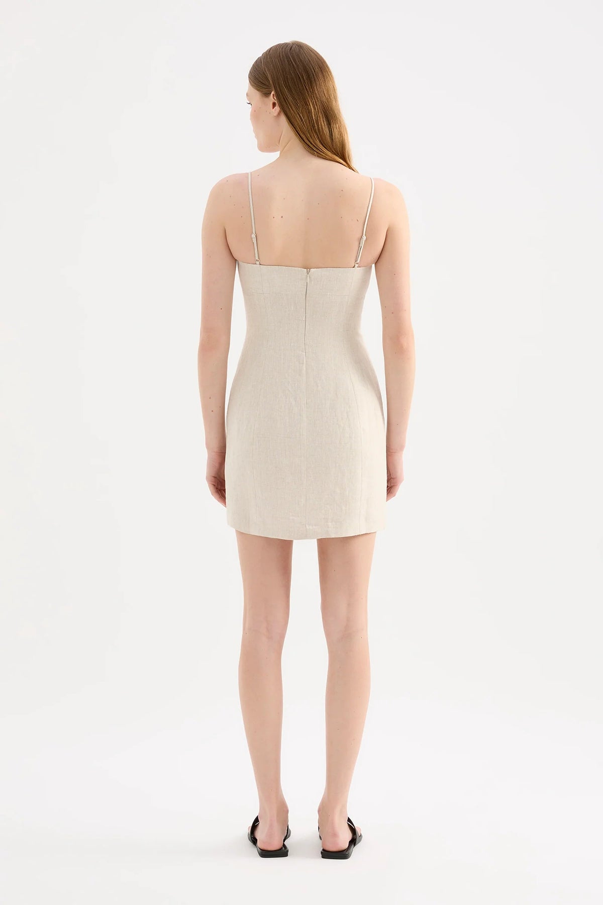 Nude Lucy Carmela Linen Mini Dress | Natural