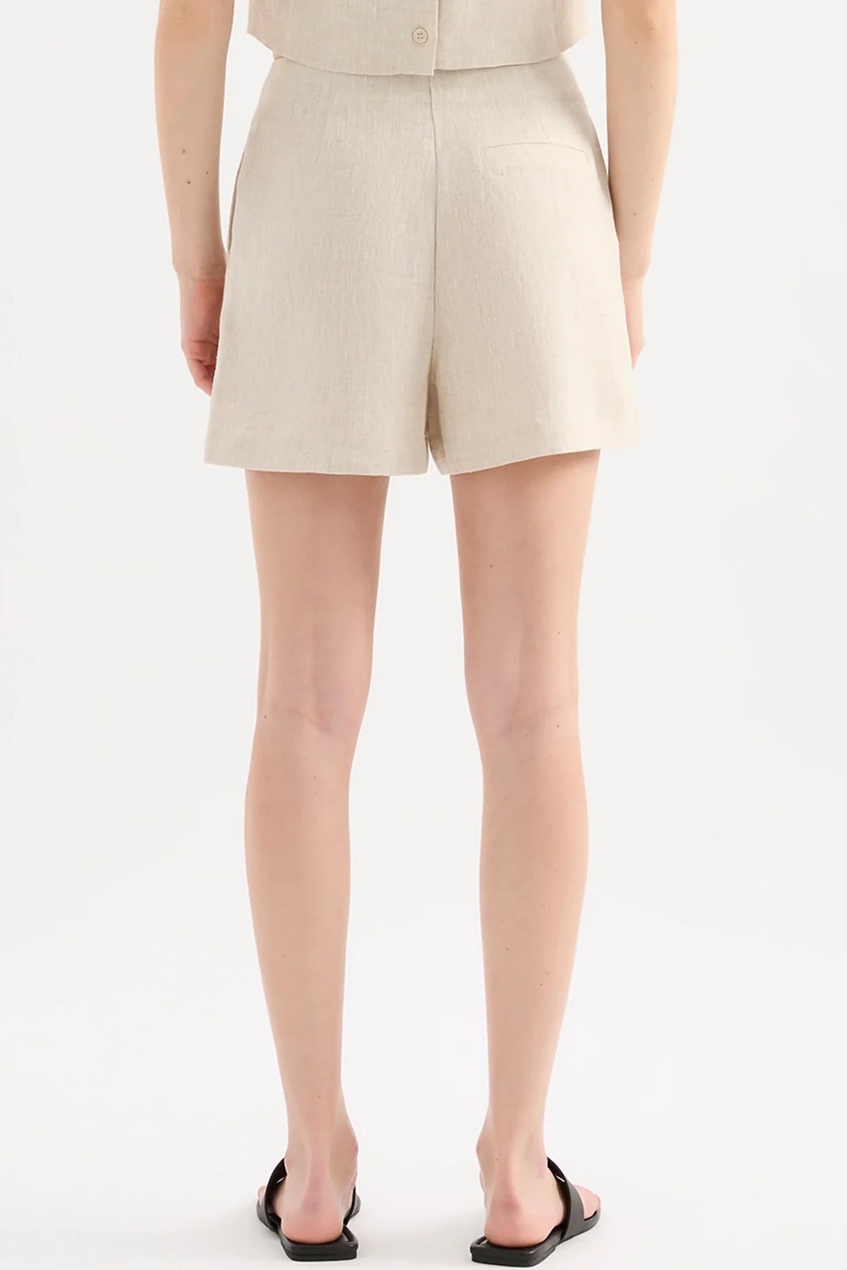 Nude Lucy Marli Linen Short | Natural