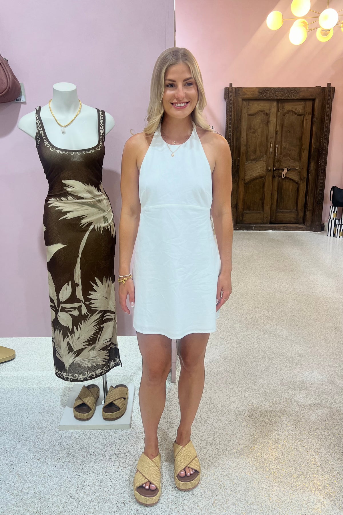 Ownley Eliana Mini Dress | Ivory