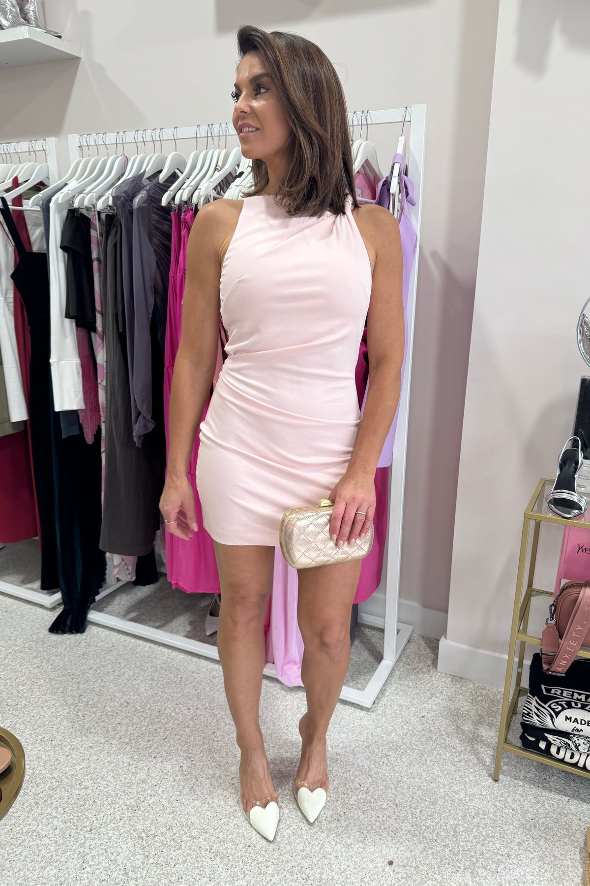 Bec + Bridge Rene Asym Mini Dress | Ballet Pink