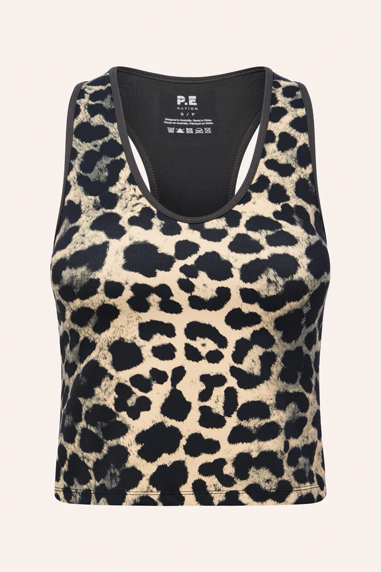 P.E Nation Foundation Muscle Tank | Leopard Print