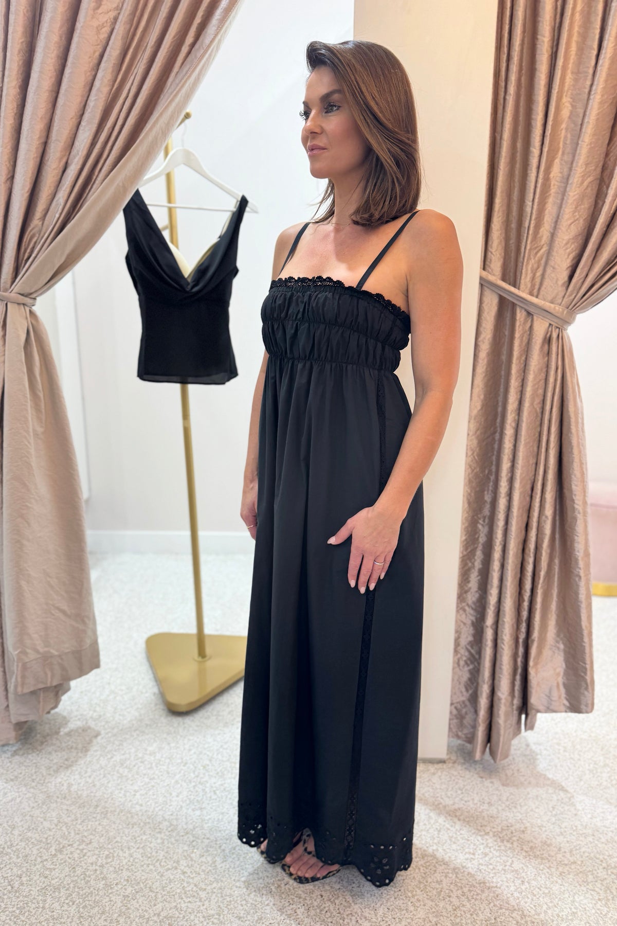 leilani maxi dress Benoa Swim Leilani Maxi Dress in Cowrie Basket Cowrie Basket / M