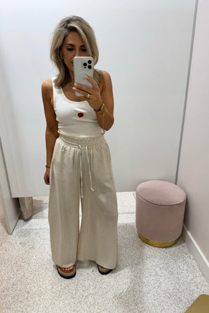 Chosen By Fifi & Annie The Slow Mornings Culotte Pants | Natural
