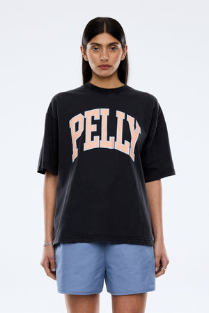 Ena Pelly Peach Pelly Collegiate Tee | Vintage Black