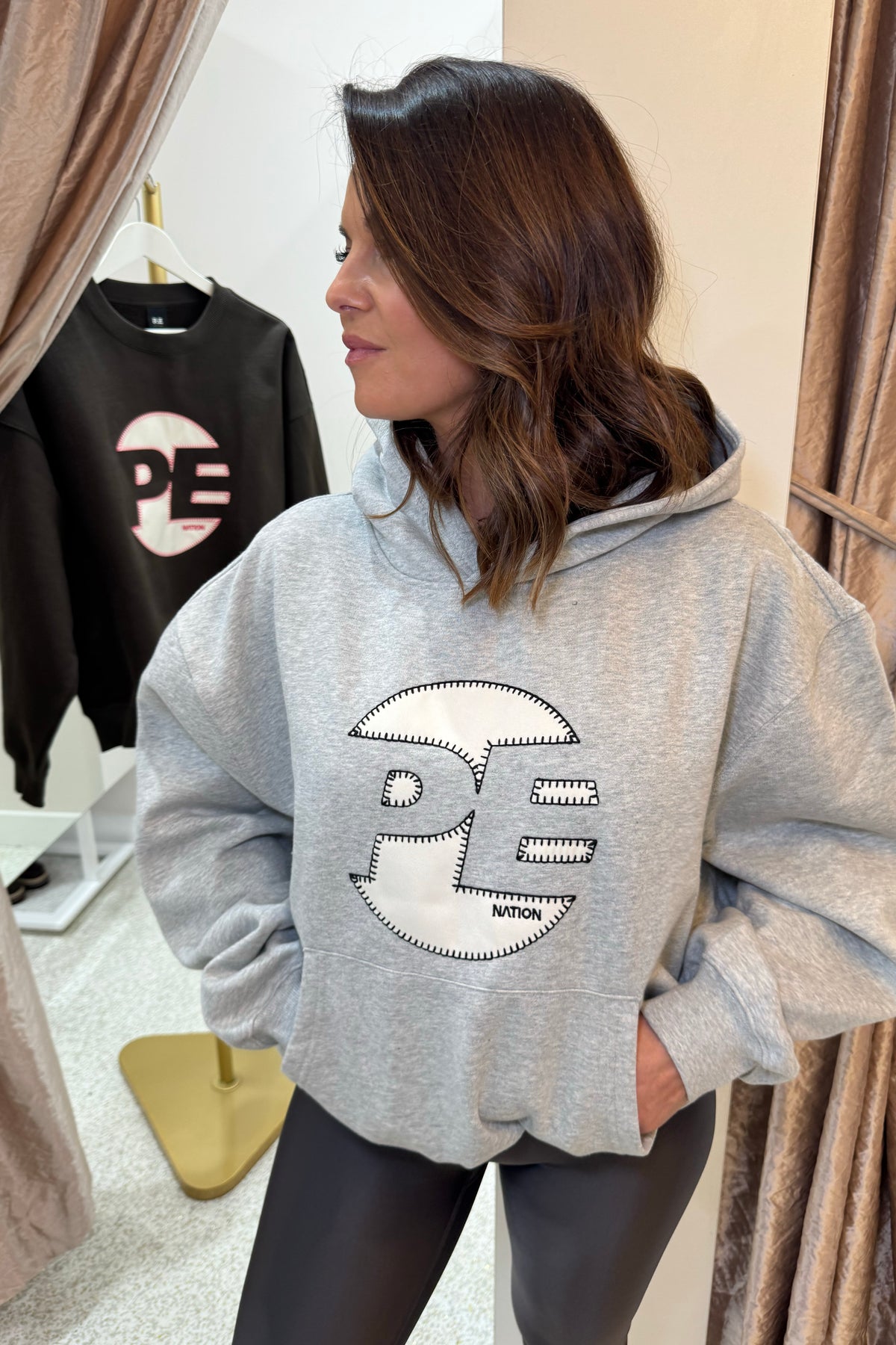 P.E Nation Voltage Hoodie | Mid Grey Marle