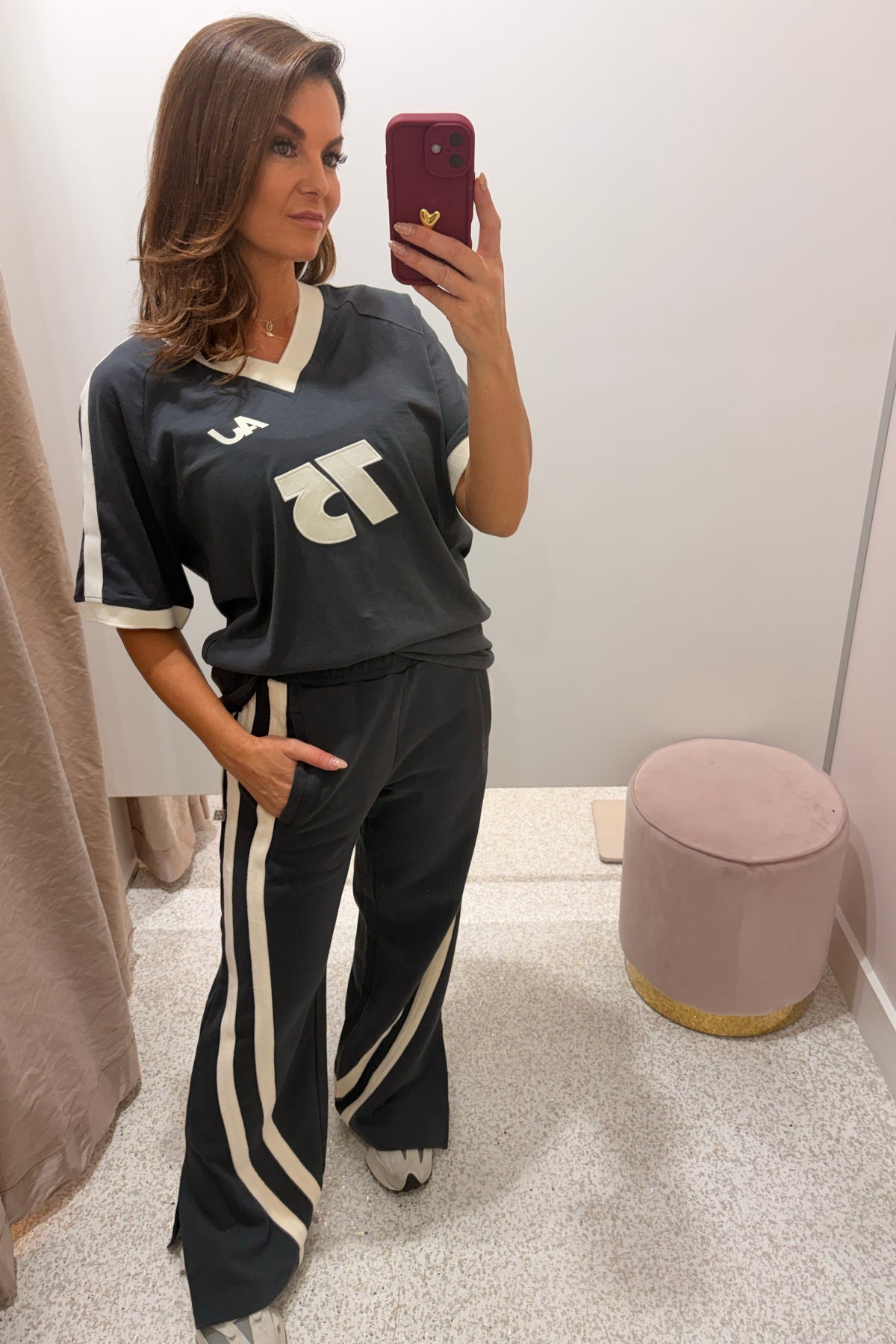 Araminta James Motor Slub Tee | Washed Black