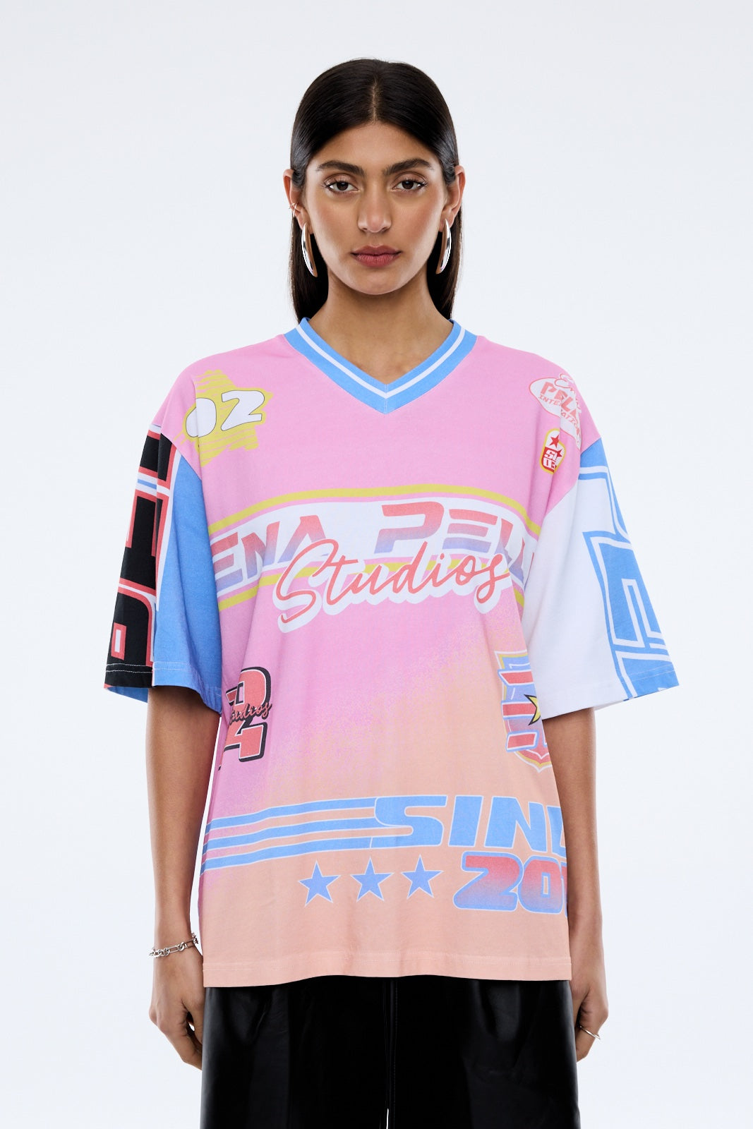 Ena Pelly F1 Hotrod Jersey Tee | Multi