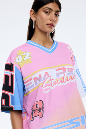 Ena Pelly F1 Hotrod Jersey Tee | Multi