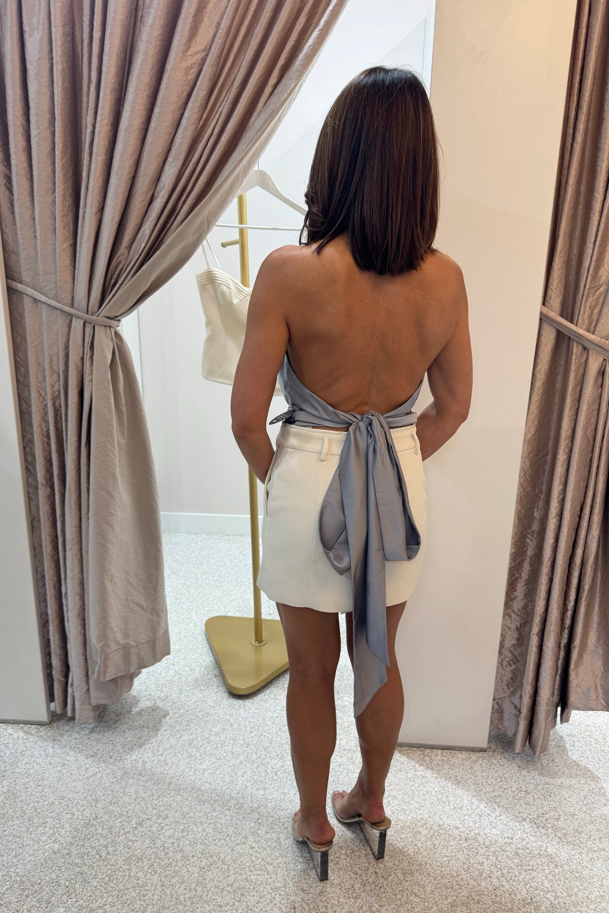 Nookie Demi Halter Top | Smoke