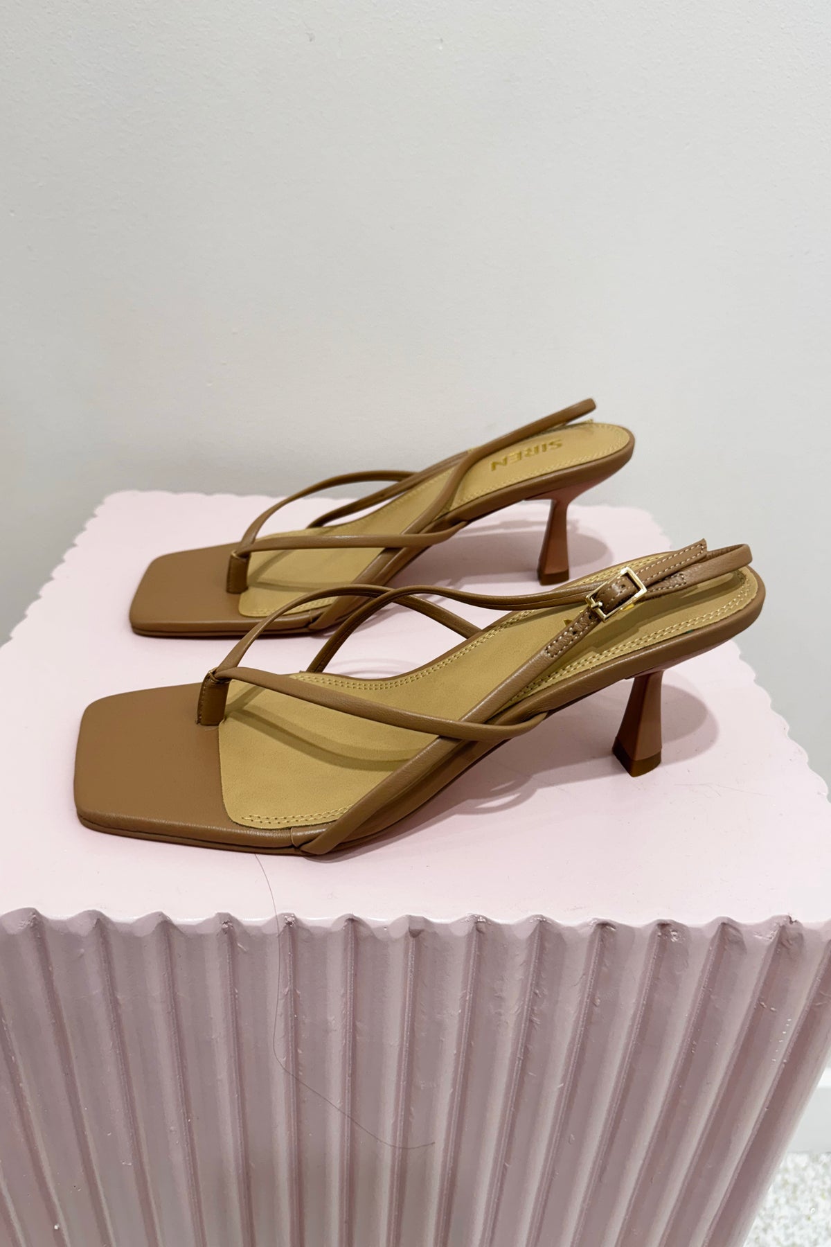 Siren Santorini Strappy Thong | Almond Tan