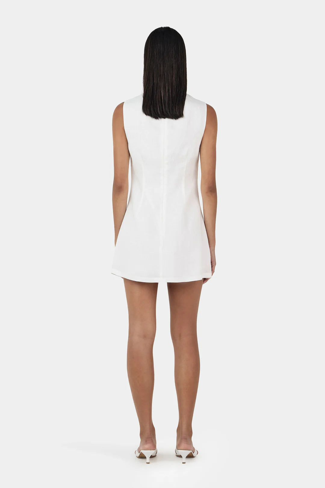 Ownley Nessa Linen Mini Dress | Ivory