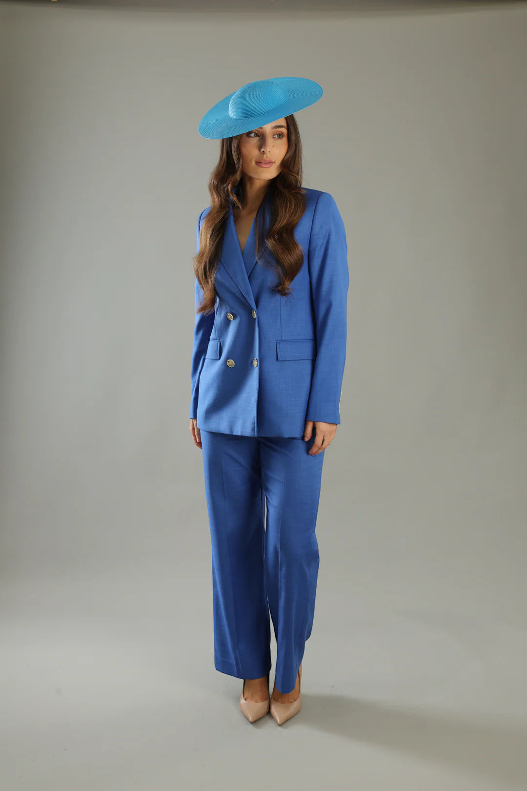 Morgan & Taylor Mini Mona Plate Hat | Ocean Blue