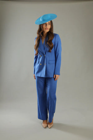 Morgan & Taylor Mini Mona Plate Hat | Ocean Blue