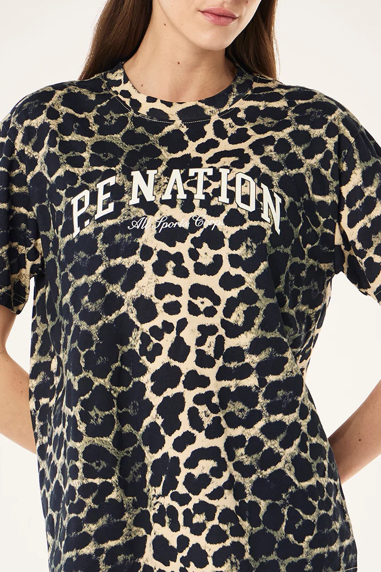 P.E Nation Heritage Tee | Leopard Print