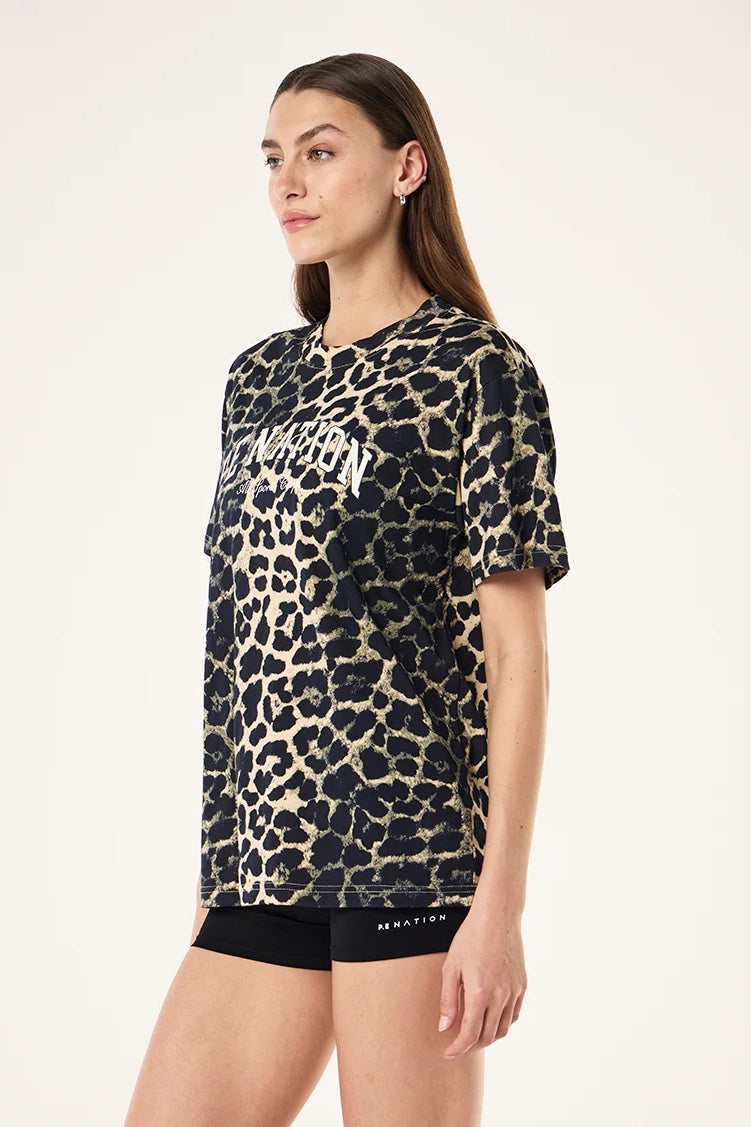 P.E Nation Heritage Tee | Leopard Print