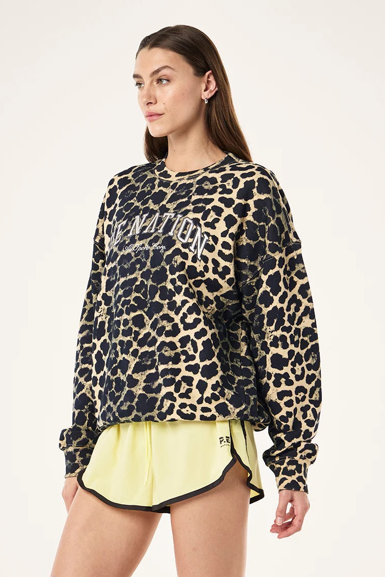P.E Nation Heritage Sweat | Leopard Print
