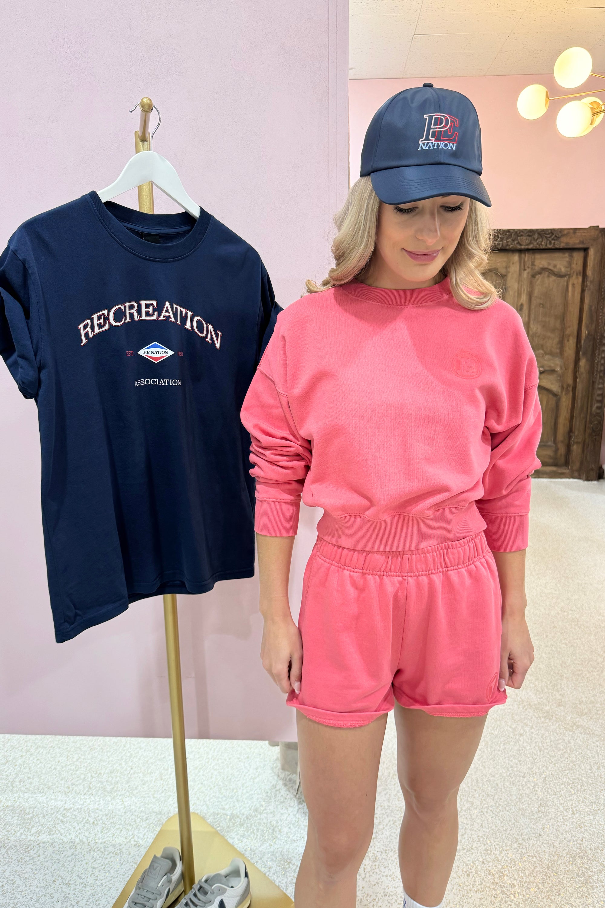 P.E Nation Reverie Sweat | Washed Poppy Red