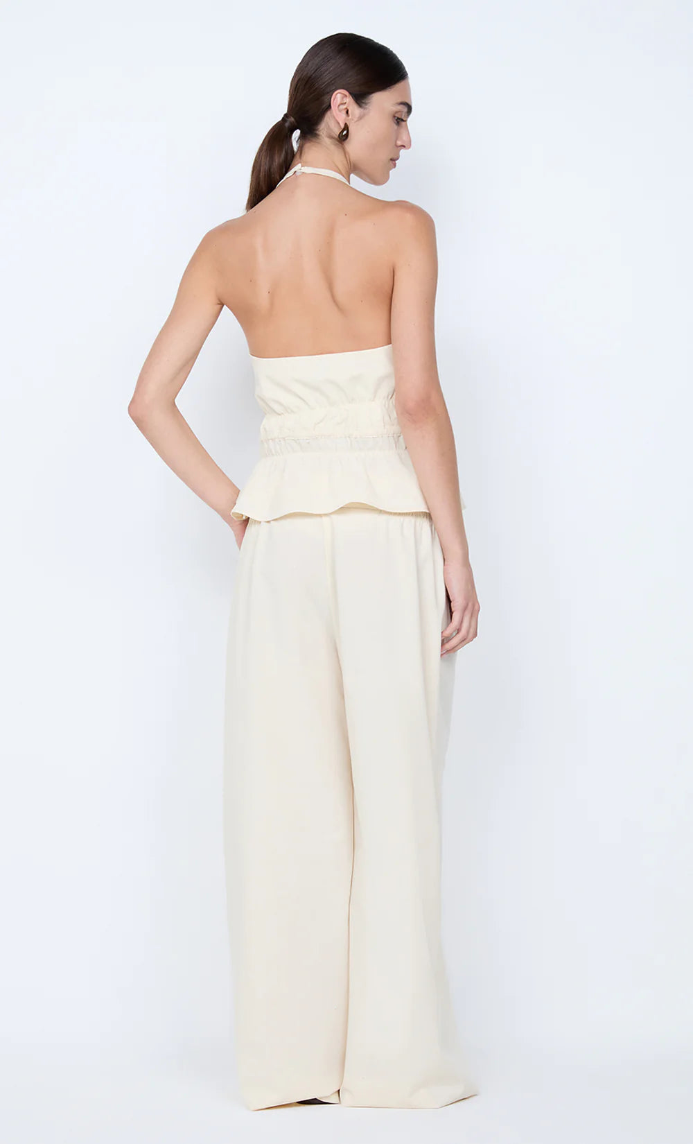 Bec + Bridge Astrid Wide Leg Pant | Ecru