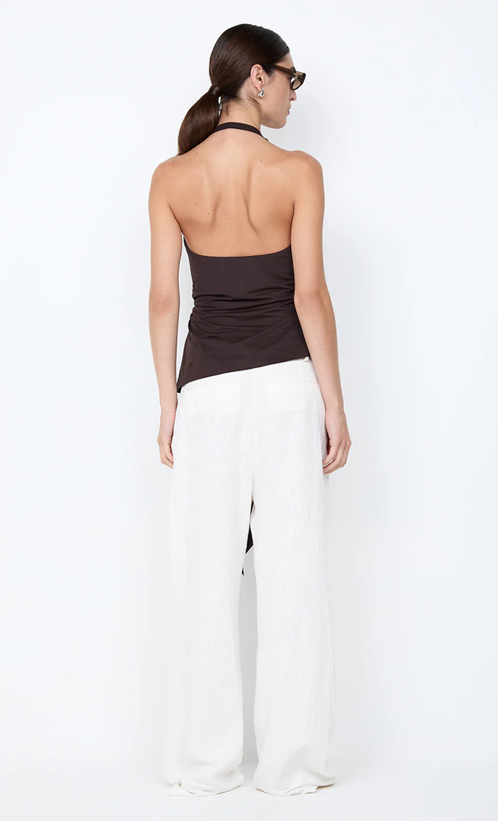 Bec + Bridge Mia Halter Top | Dark Chocolate