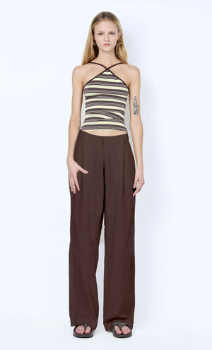 Bec + Bridge Vinnie Wide Leg Pant | Dark Chocolate