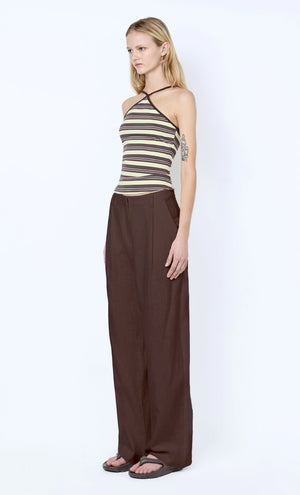 Bec + Bridge Vinnie Wide Leg Pant | Dark Chocolate