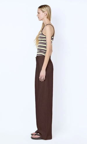 Bec + Bridge Vinnie Wide Leg Pant | Dark Chocolate