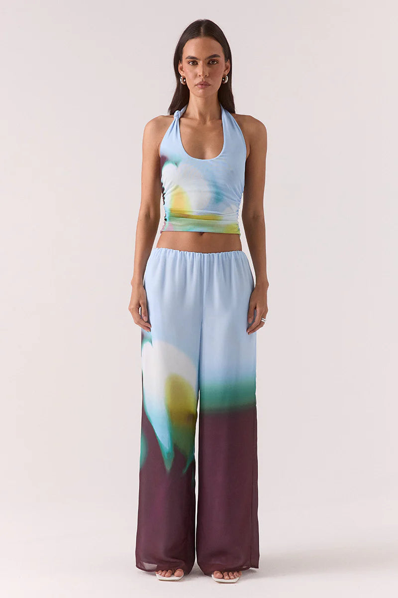 Sovere Studio Zinnia Mesh Top | Azure