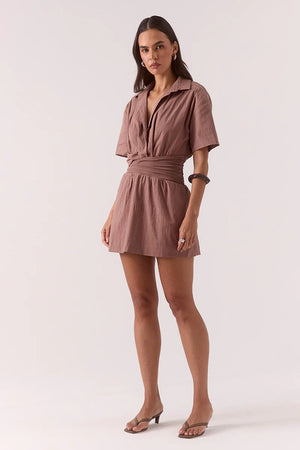 Sovere Studio Atlas Mini Dress | Mocha