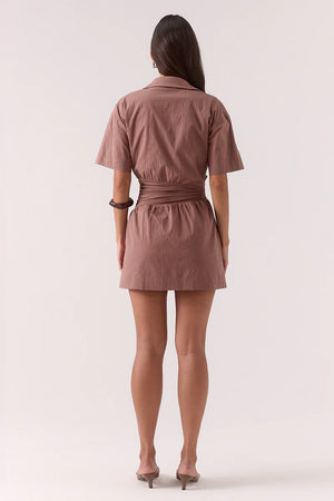 Sovere Studio Atlas Mini Dress | Mocha